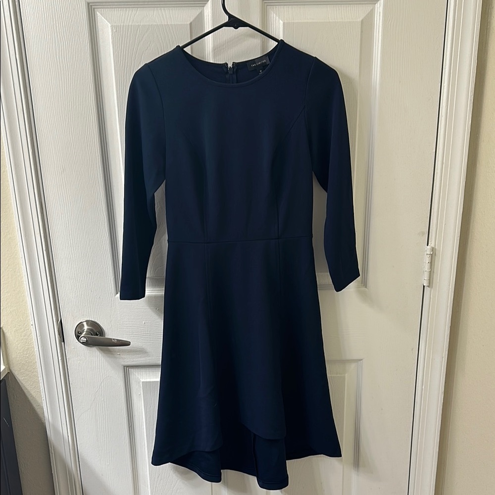 The Limited navy long sleeve dress